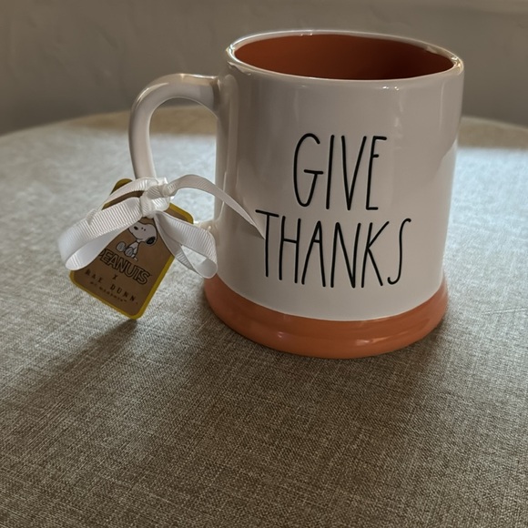 NWT Give Thanks Snoopy Double-Sided xl Mug RAE DUNN - Picture 2 of 3
